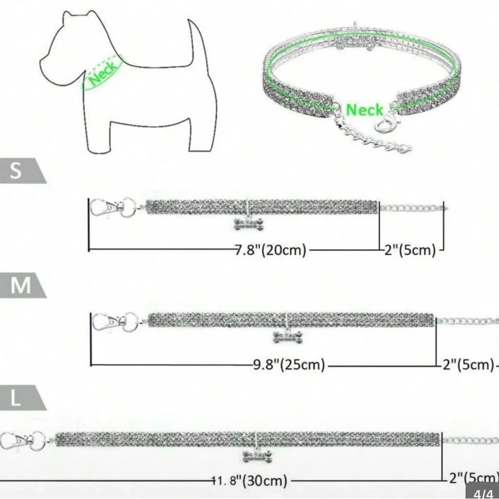 Diamond collars for your furry pets 🩷💙